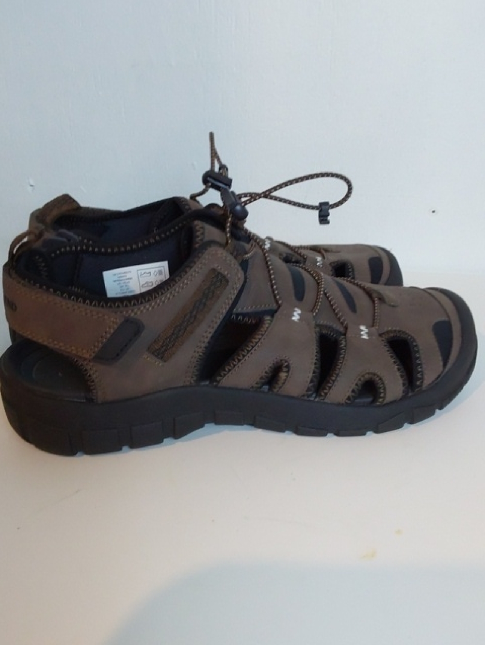 Lands End|Men's Brown Black Sporty Vented Outdoor Sandals Hiking Shoes Sz.10.5 - Picture 8 of 16